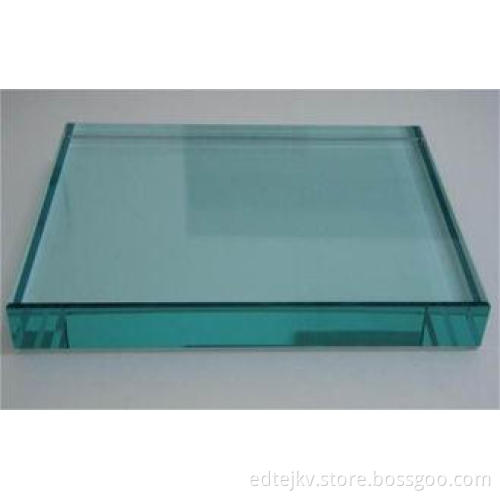 Natural Green Flat Safety Tempered Glass For Commercial Bui